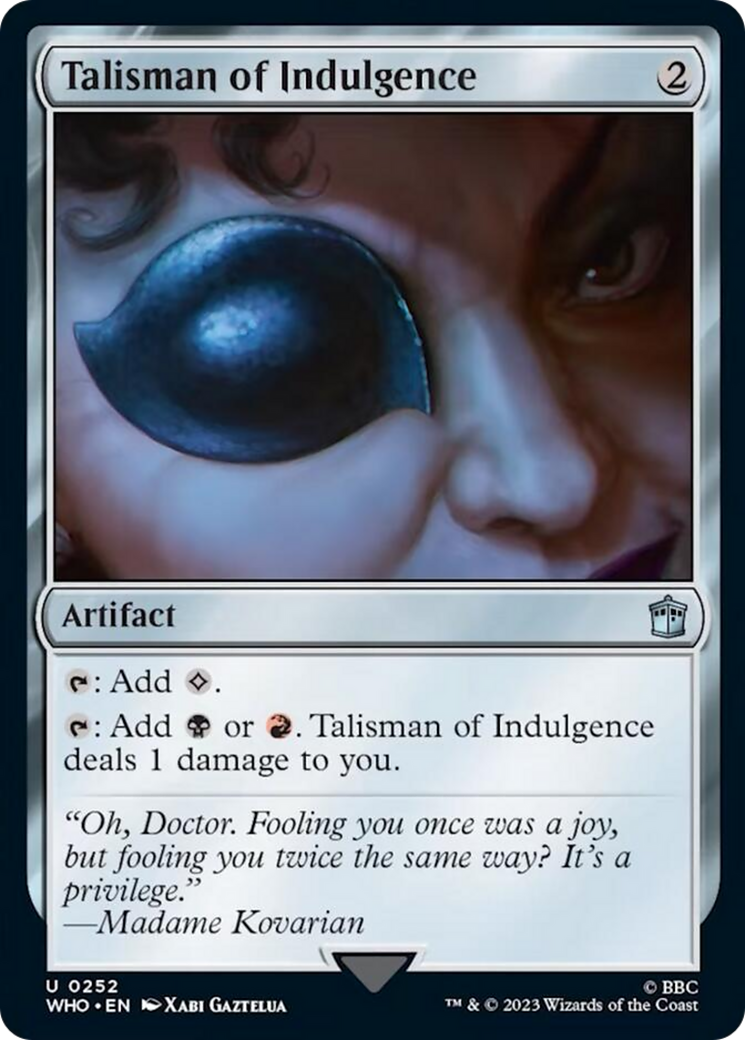 Talisman of Indulgence [Doctor Who] | The Time Vault CA