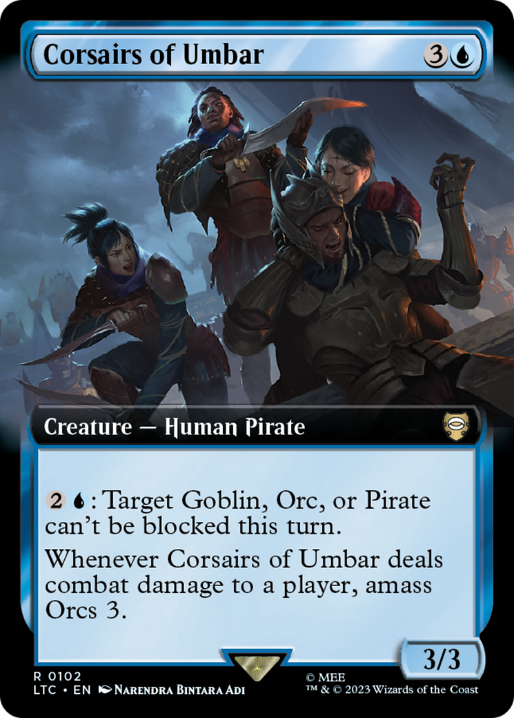 Corsairs of Umbar (Extended Art) [The Lord of the Rings: Tales of Middle-Earth Commander] | The Time Vault CA