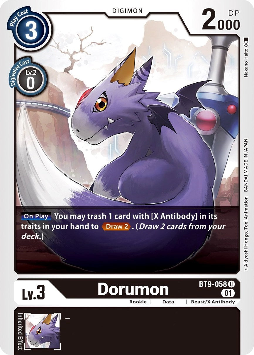 Dorumon [BT9-058] [X Record] | The Time Vault CA