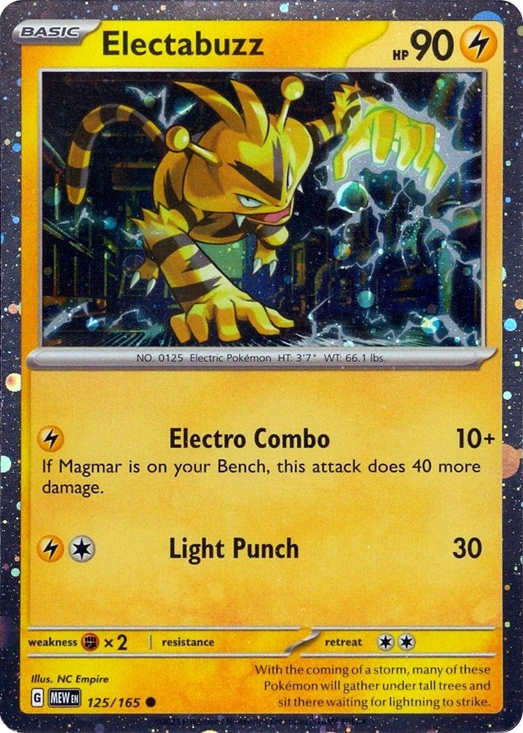 Electabuzz (125/165) (Cosmos Holo) [Miscellaneous Cards] | The Time Vault CA