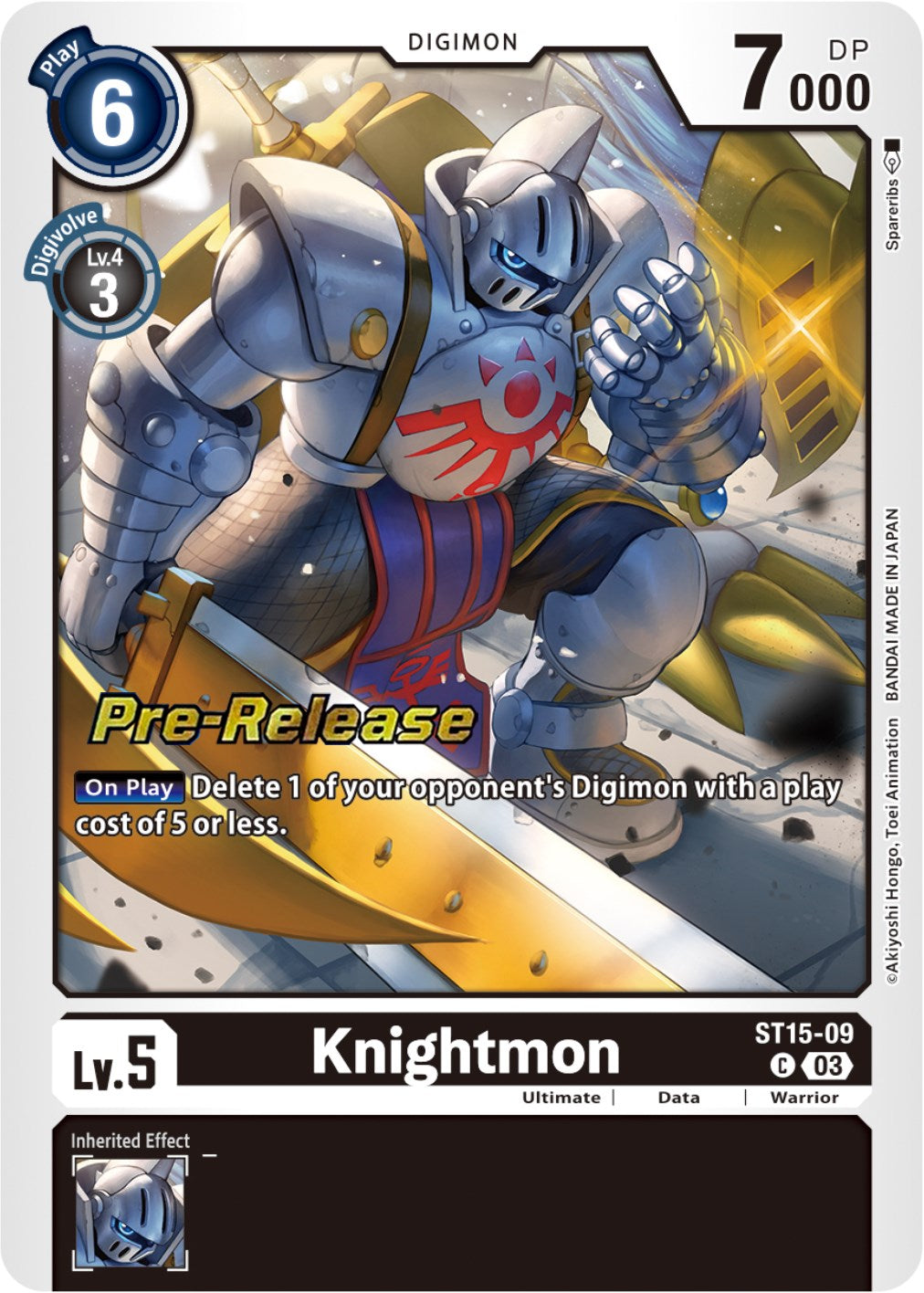 Knightmon [ST15-09] [Starter Deck: Dragon of Courage Pre-Release Cards] | The Time Vault CA