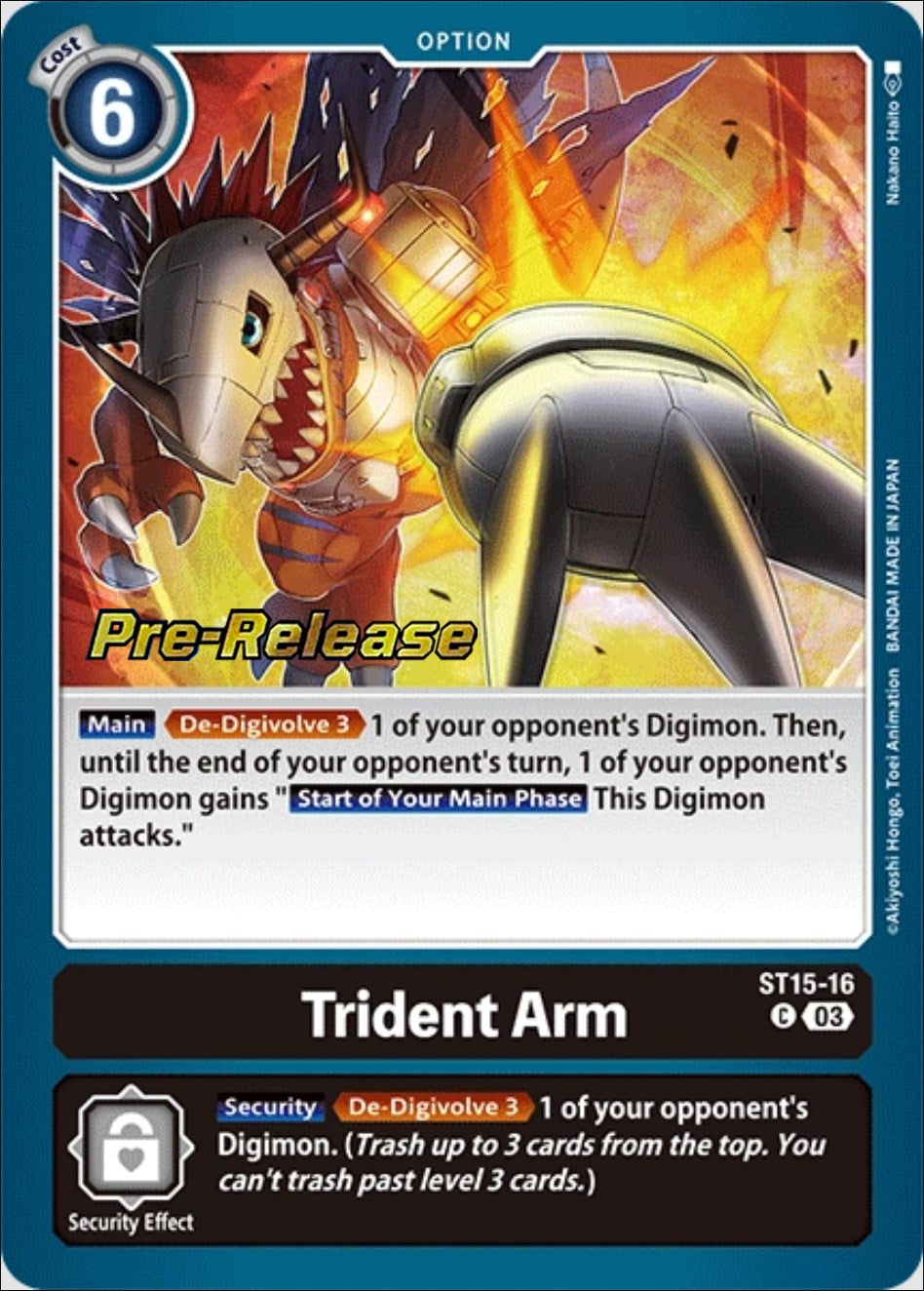 Trident Arm [ST15-16] [Starter Deck: Dragon of Courage Pre-Release Cards] | The Time Vault CA