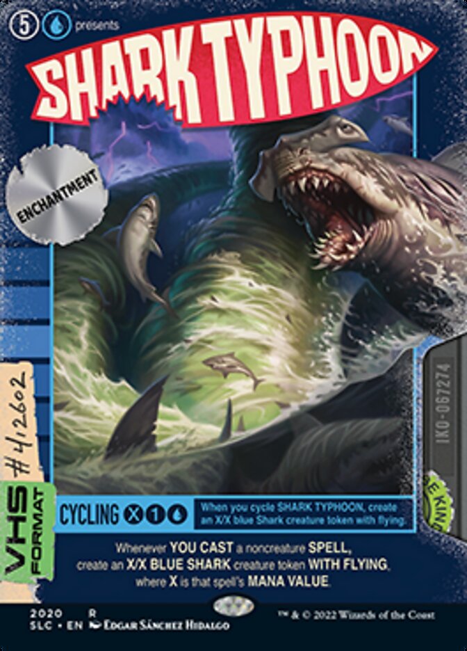 Shark Typhoon (Borderless Alternate Art) [Secret Lair Countdown Kit] | The Time Vault CA