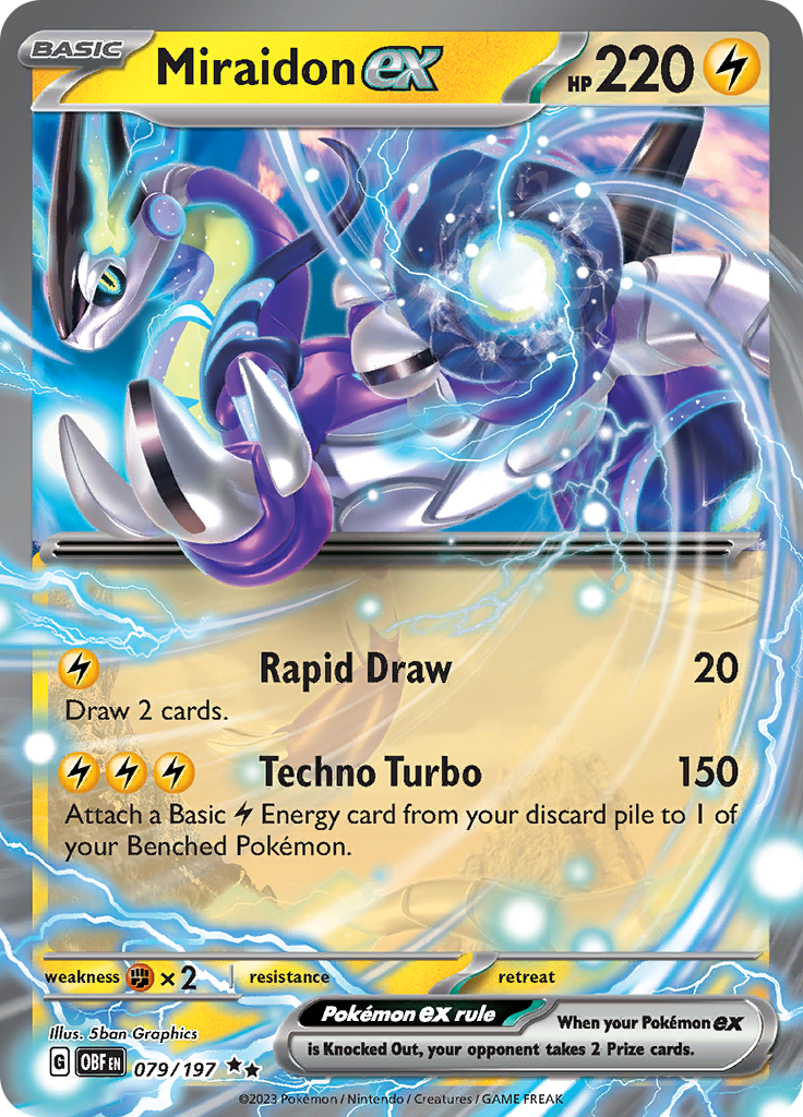 Miraidon ex (079/197) [Scarlet & Violet: Obsidian Flames] | The Time Vault CA