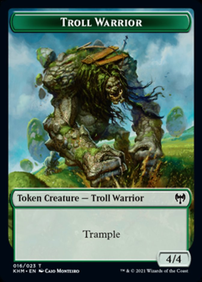 Troll Warrior Token [Kaldheim Tokens] | The Time Vault CA