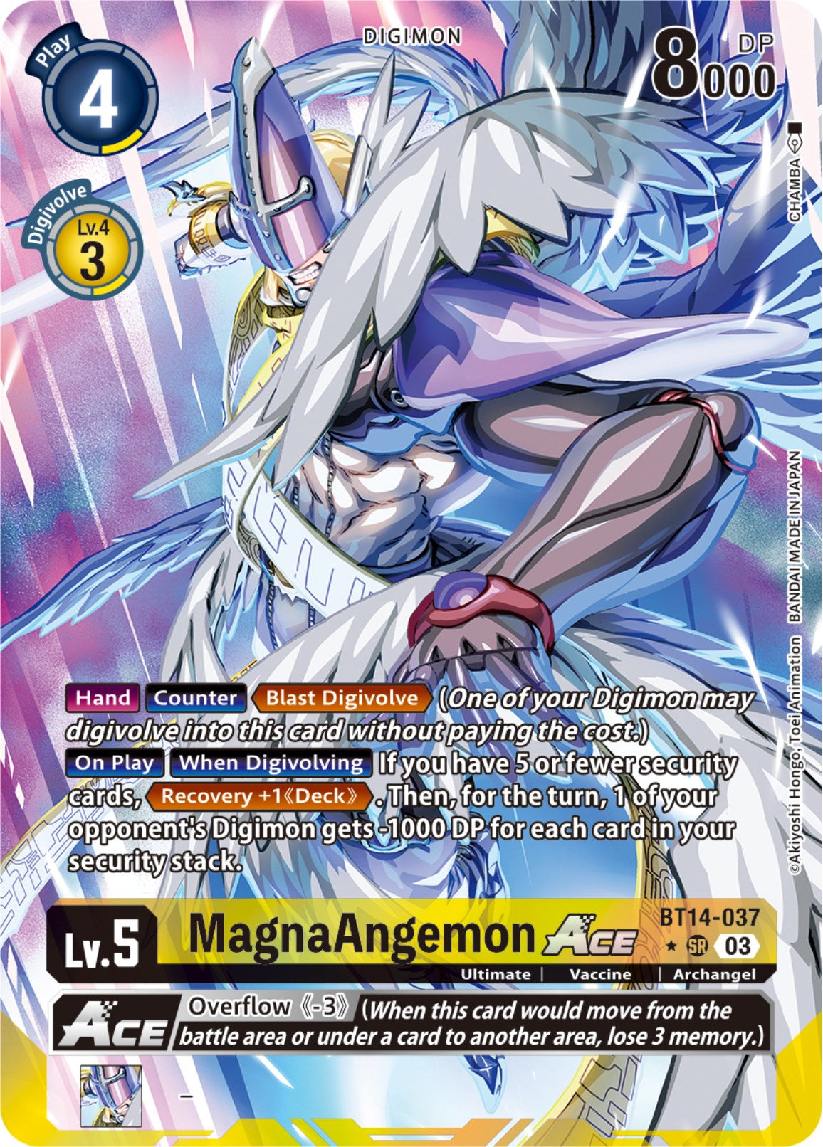 MagnaAngemon Ace [BT14-037] (English Exclusive Alternate Art) [Blast Ace] | The Time Vault CA