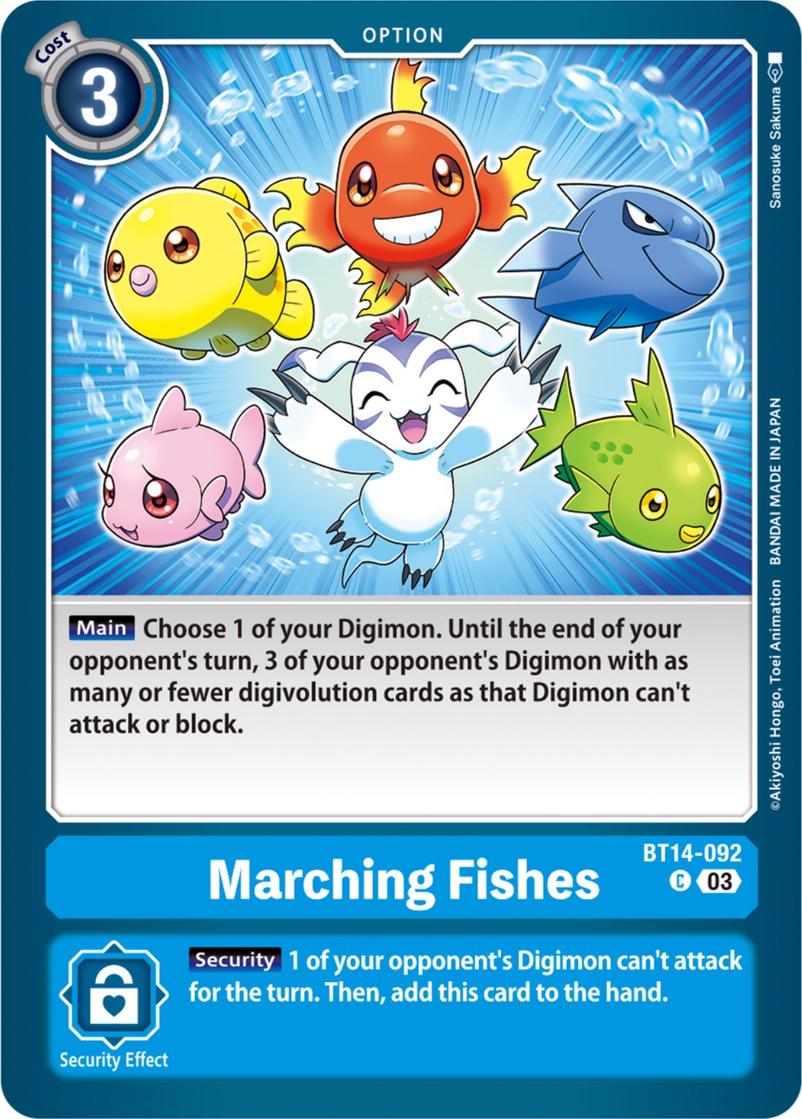 Marching Fishes [BT14-092] [Blast Ace] | The Time Vault CA