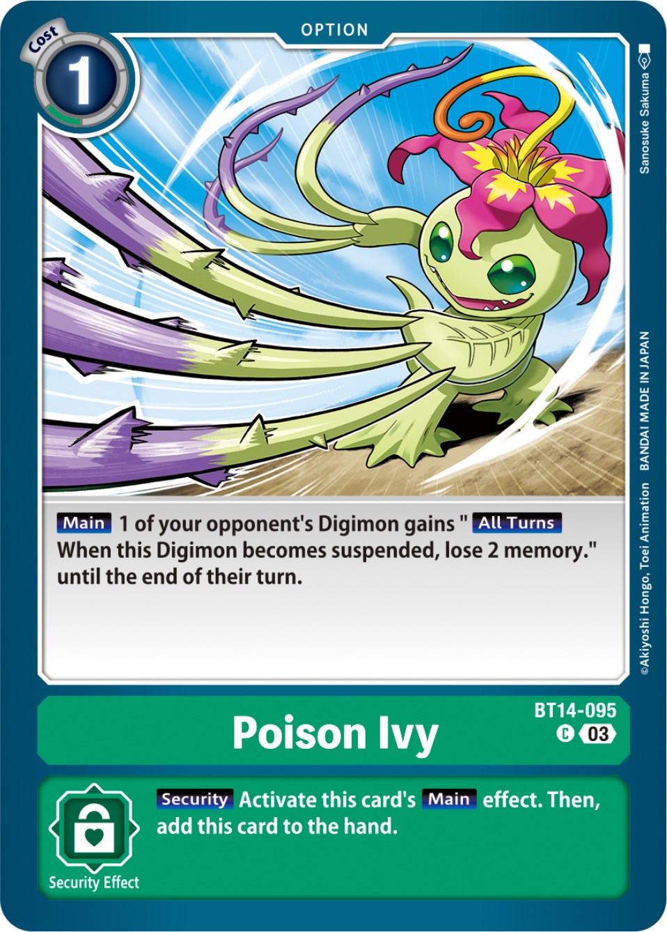 Poison Ivy [BT14-095] [Blast Ace] | The Time Vault CA