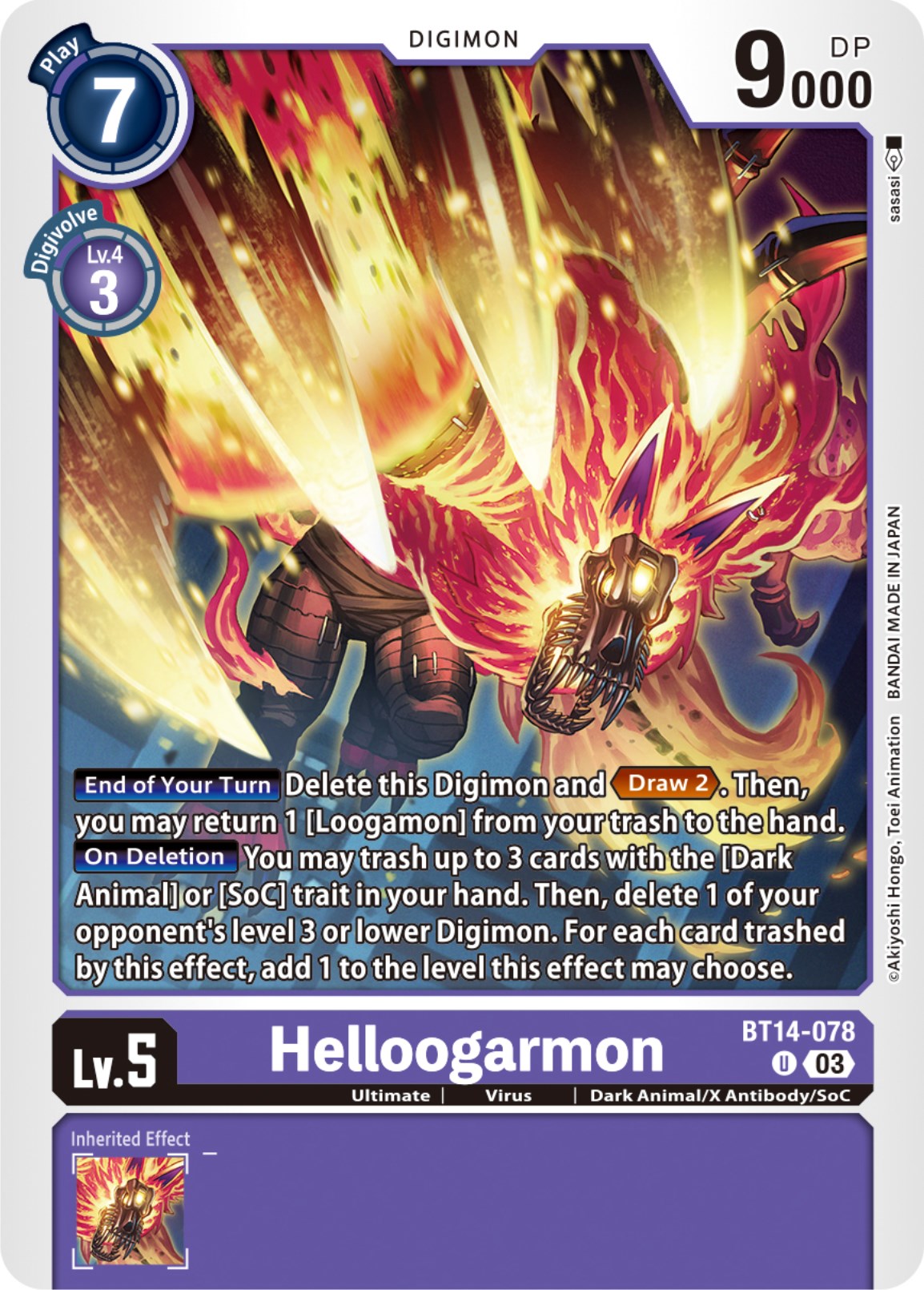 Helloogarmon [BT14-078] [Blast Ace] | The Time Vault CA