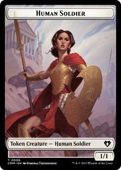 Human Soldier // Knight Double-Sided Token [Commander Masters Tokens] | The Time Vault CA