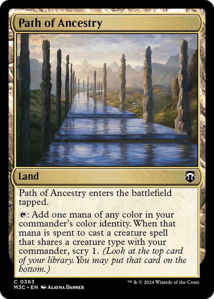 Path of Ancestry (Ripple Foil) [Modern Horizons 3 Commander] | The Time Vault CA