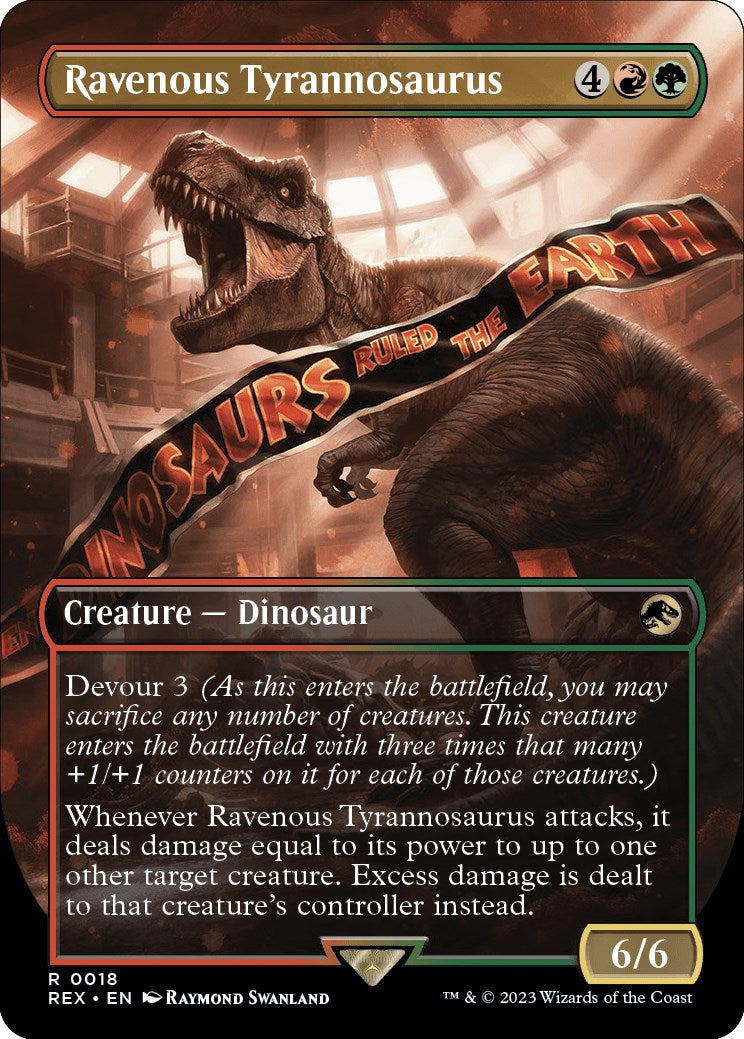 Ravenous Tyrannosaurus (Borderless) [Jurassic World Collection] | The Time Vault CA