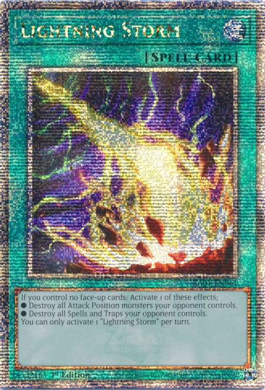 Lightning Storm [RA01-EN061] Quarter Century Secret Rare | The Time Vault CA