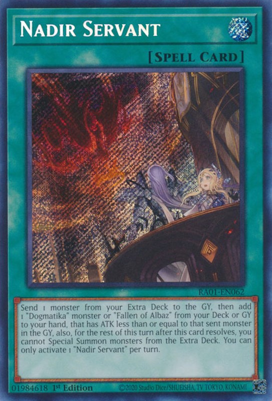 Nadir Servant [RA01-EN062] Secret Rare | The Time Vault CA