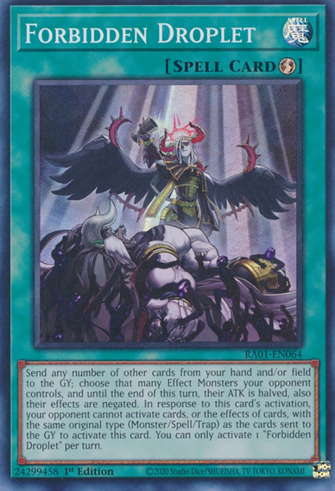 Forbidden Droplet [RA01-EN064] Super Rare | The Time Vault CA