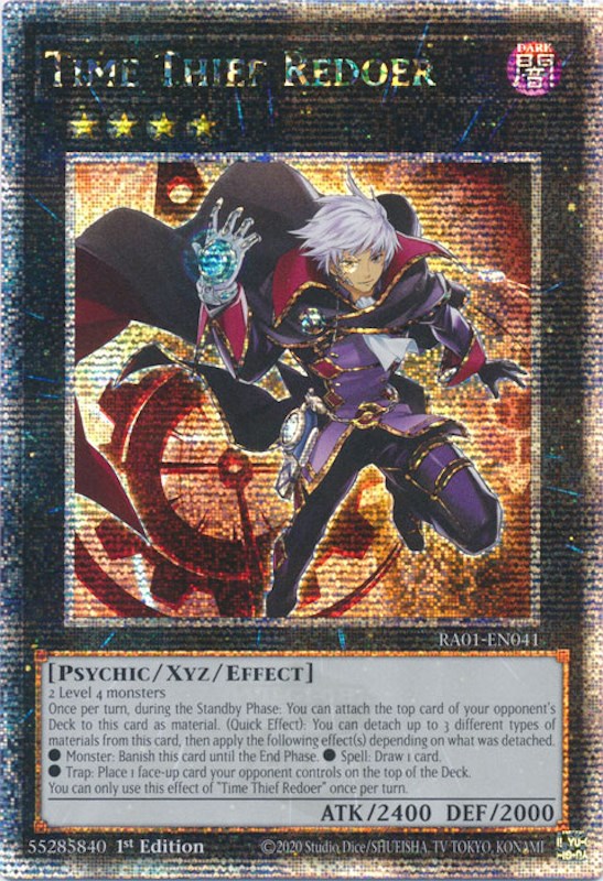 Time Thief Redoer [RA01-EN041] Quarter Century Secret Rare | The Time Vault CA