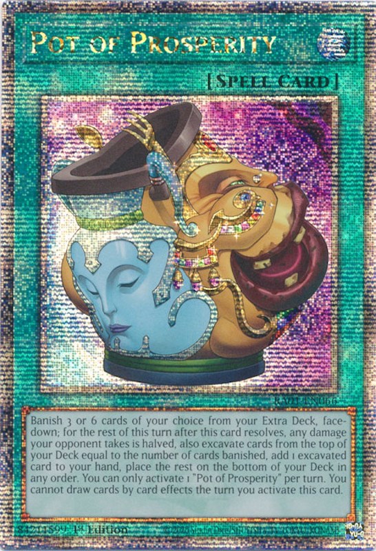 Pot of Prosperity [RA01-EN066] Quarter Century Secret Rare | The Time Vault CA