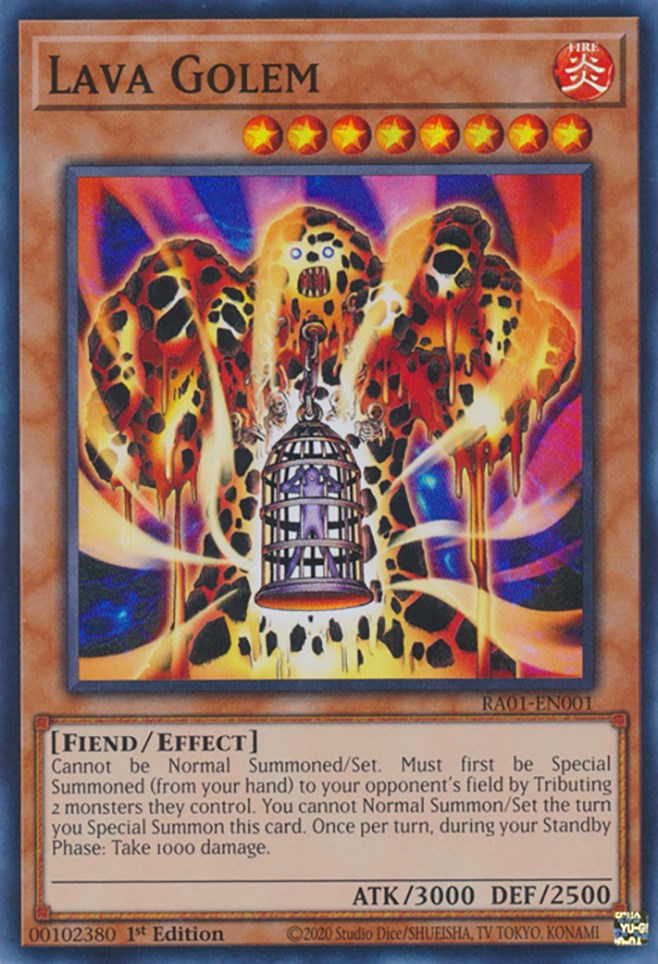 Lava Golem [RA01-EN001] Super Rare | The Time Vault CA