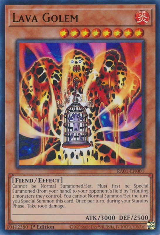 Lava Golem [RA01-EN001] Ultra Rare | The Time Vault CA