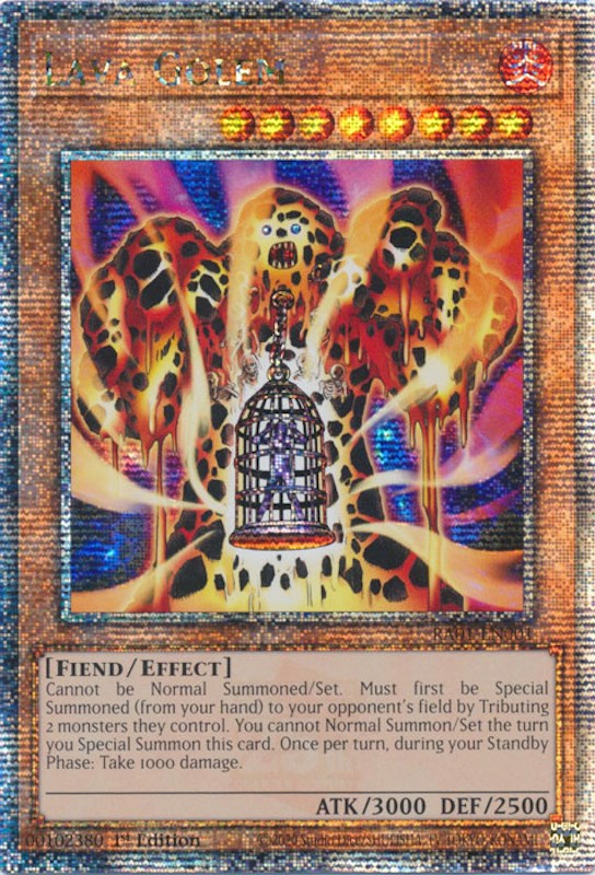 Lava Golem [RA01-EN001] Quarter Century Secret Rare | The Time Vault CA