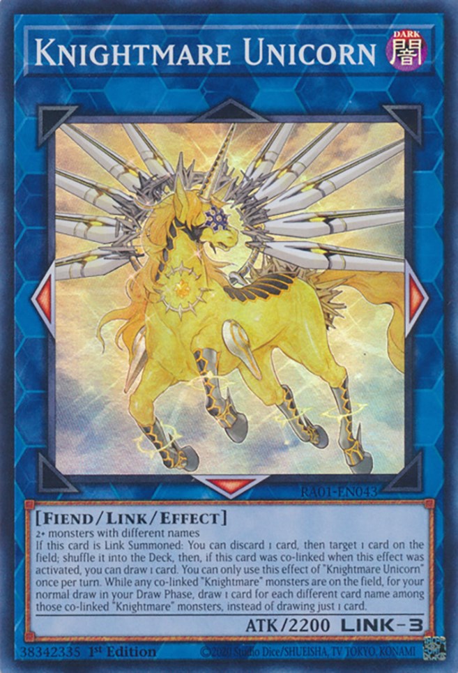Knightmare Unicorn [RA01-EN043] Super Rare | The Time Vault CA