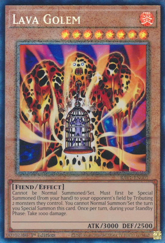 Lava Golem [RA01-EN001] Prismatic Collector's Rare | The Time Vault CA