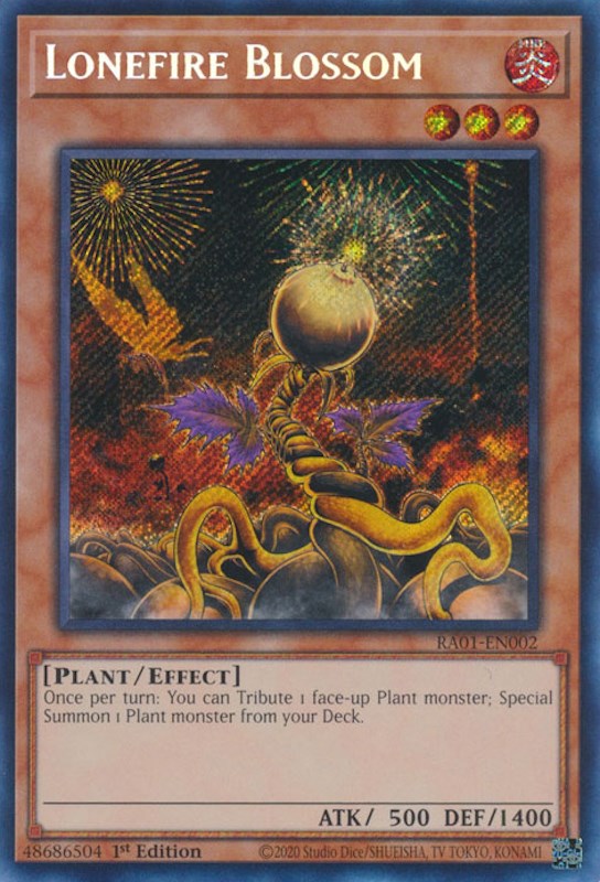 Lonefire Blossom [RA01-EN002] Secret Rare | The Time Vault CA