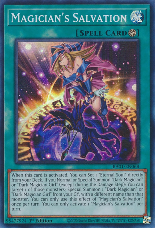 Magician's Salvation [RA01-EN068] Super Rare | The Time Vault CA