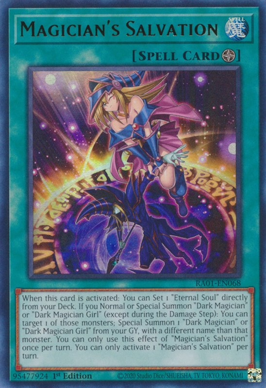 Magician's Salvation [RA01-EN068] Ultra Rare | The Time Vault CA