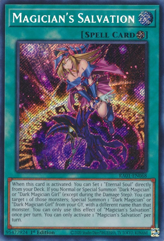 Magician's Salvation [RA01-EN068] Secret Rare | The Time Vault CA