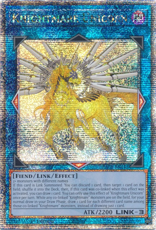 Knightmare Unicorn [RA01-EN043] Quarter Century Secret Rare | The Time Vault CA