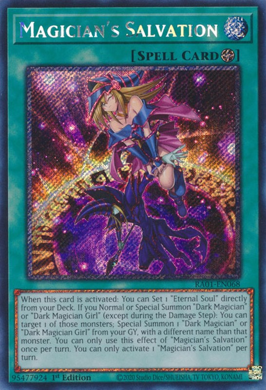 Magician's Salvation [RA01-EN068] Platinum Secret Rare | The Time Vault CA