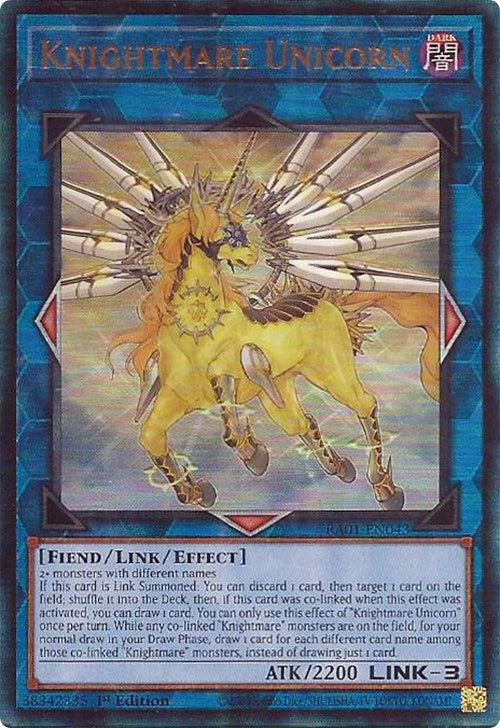 Knightmare Unicorn [RA01-EN043] Prismatic Ultimate Rare | The Time Vault CA