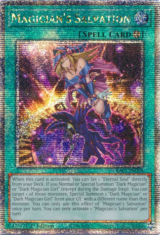 Magician's Salvation [RA01-EN068] Quarter Century Secret Rare | The Time Vault CA