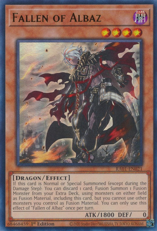 Fallen of Albaz [RA01-EN021] Ultra Rare | The Time Vault CA