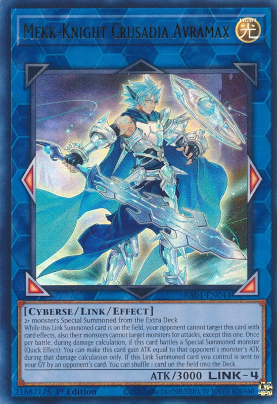 Mekk-Knight Crusadia Avramax [RA01-EN044] Ultra Rare | The Time Vault CA