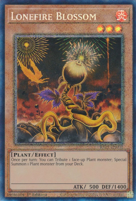 Lonefire Blossom [RA01-EN002] Prismatic Collector's Rare | The Time Vault CA