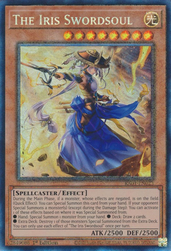 The Iris Swordsoul [RA01-EN023] Prismatic Collector's Rare | The Time Vault CA