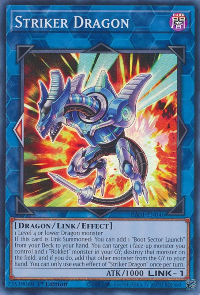 Striker Dragon [RA01-EN046] Super Rare | The Time Vault CA