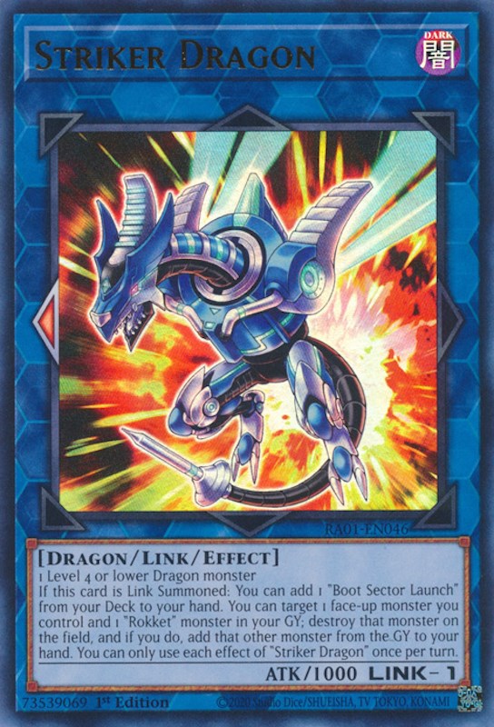 Striker Dragon [RA01-EN046] Ultra Rare | The Time Vault CA