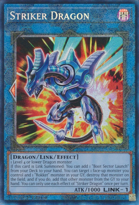 Striker Dragon [RA01-EN046] Prismatic Collector's Rare | The Time Vault CA