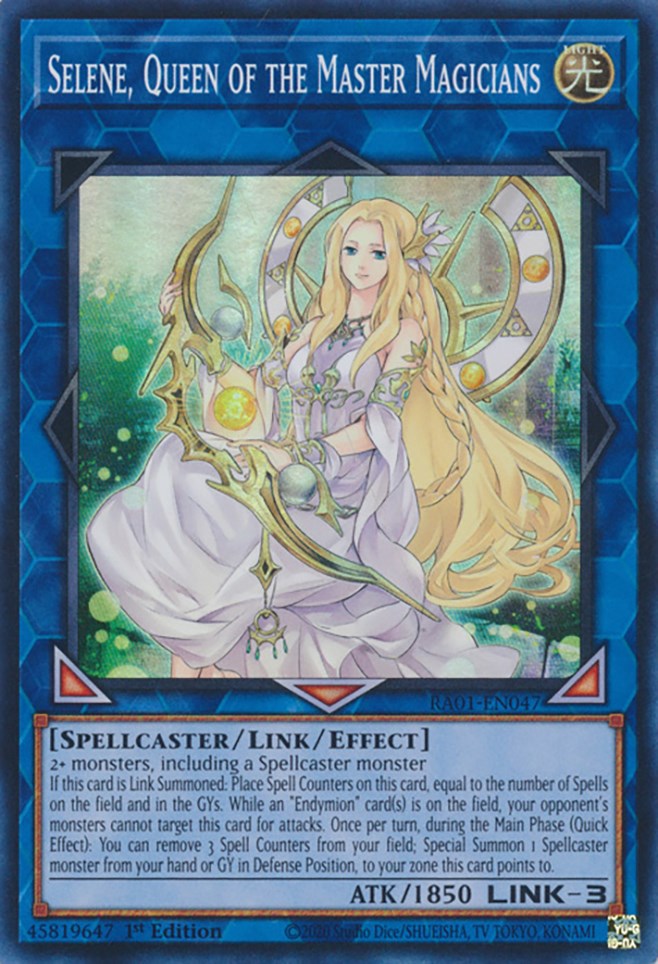 Selene, Queen of the Master Magicians [RA01-EN047] Super Rare | The Time Vault CA