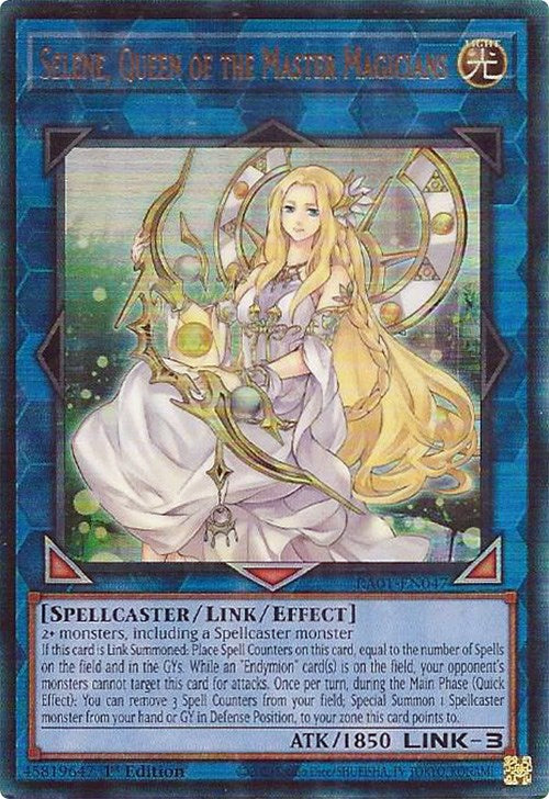 Selene, Queen of the Master Magicians [RA01-EN047] Prismatic Ultimate Rare | The Time Vault CA