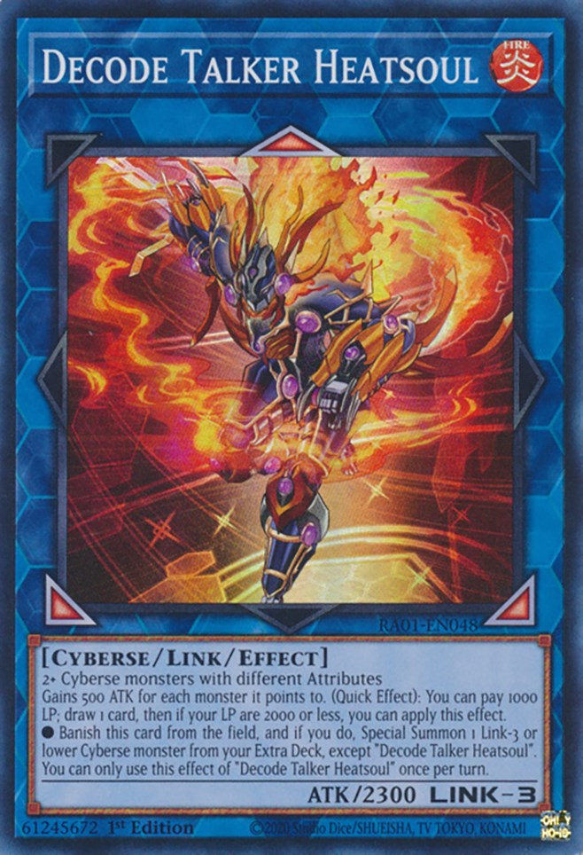 Decode Talker Heatsoul [RA01-EN048] Super Rare | The Time Vault CA