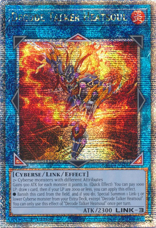 Decode Talker Heatsoul [RA01-EN048] Quarter Century Secret Rare | The Time Vault CA