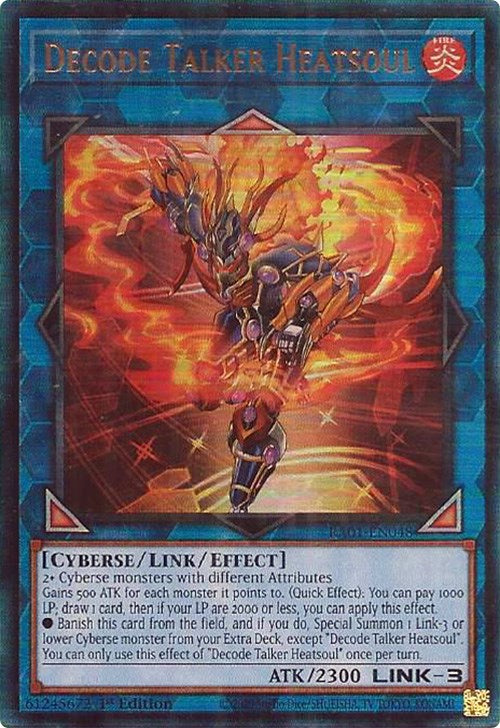 Decode Talker Heatsoul [RA01-EN048] Prismatic Ultimate Rare | The Time Vault CA