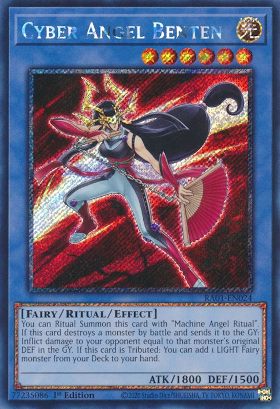 Cyber Angel Benten [RA01-EN024] Platinum Secret Rare | The Time Vault CA