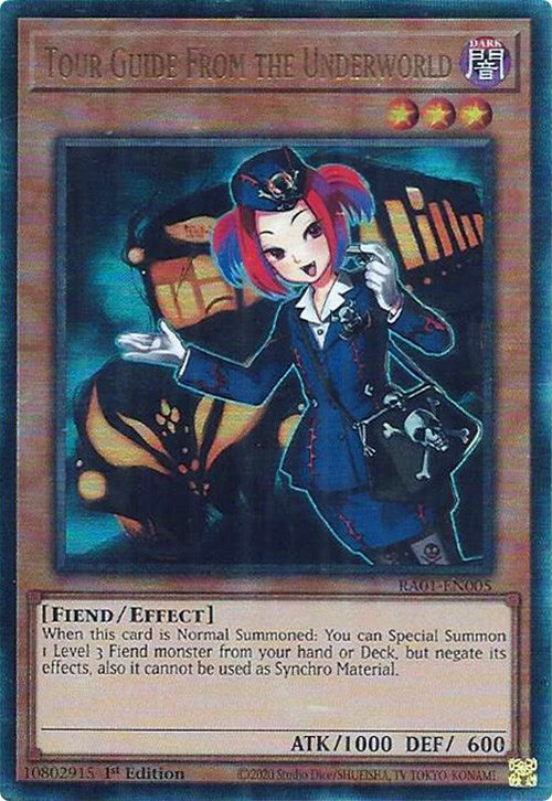 Tour Guide From the Underworld [RA01-EN005] Prismatic Ultimate Rare | The Time Vault CA