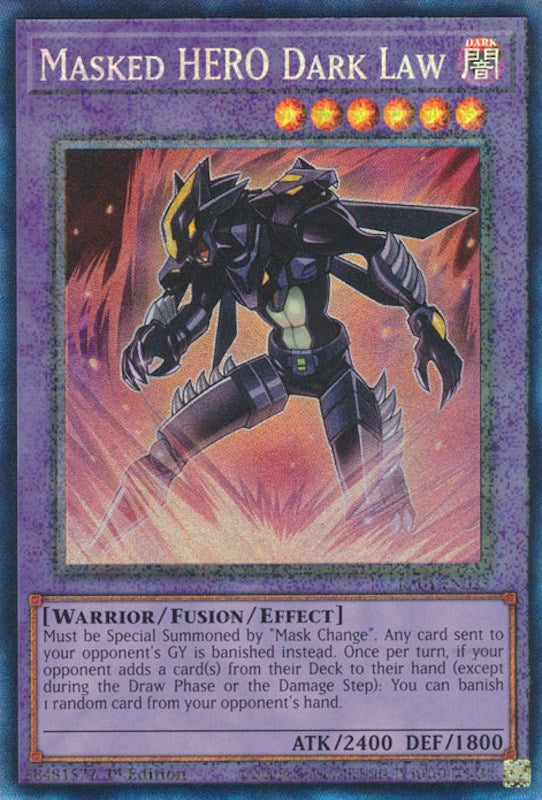 Masked HERO Dark Law [RA01-EN025] Prismatic Collector's Rare | The Time Vault CA