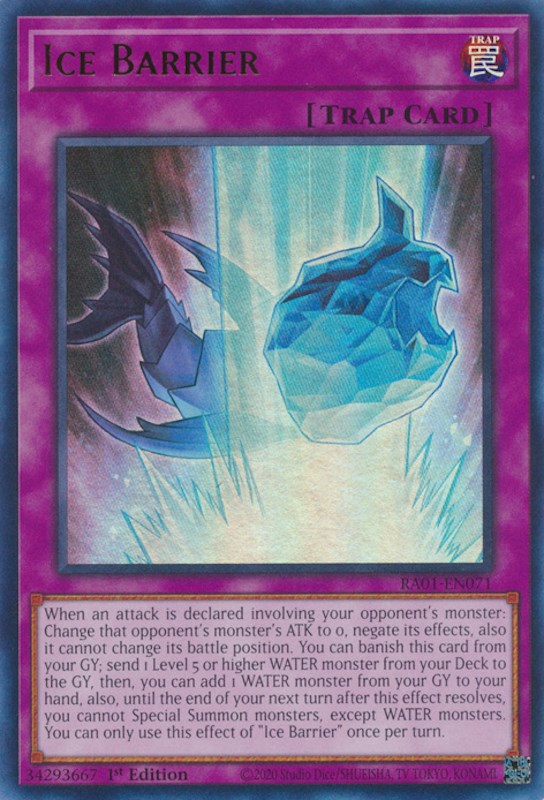 Ice Barrier [RA01-EN071] Ultra Rare | The Time Vault CA